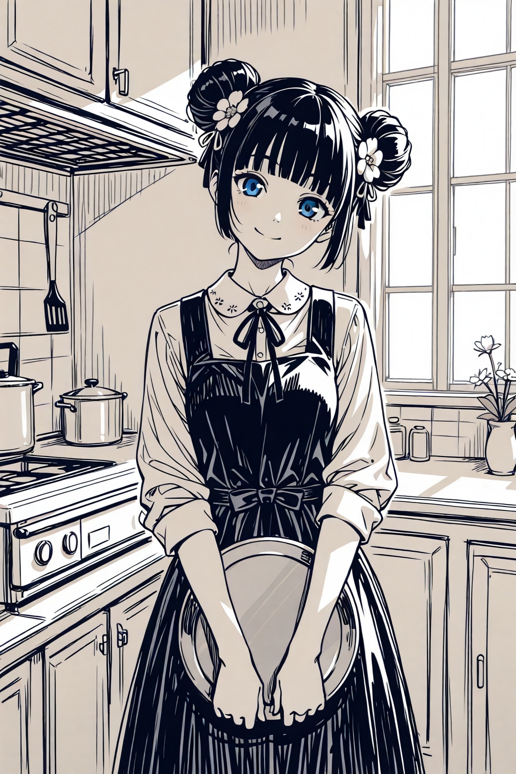 かおるのおだんごちゃんスケッチ１ | の人気AIイラスト・グラビア