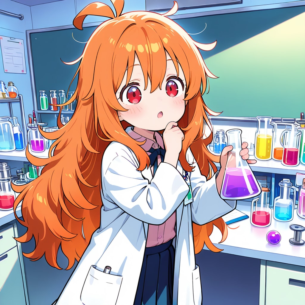 ららちゃん　科学実験中 | の人気AIイラスト・グラビア