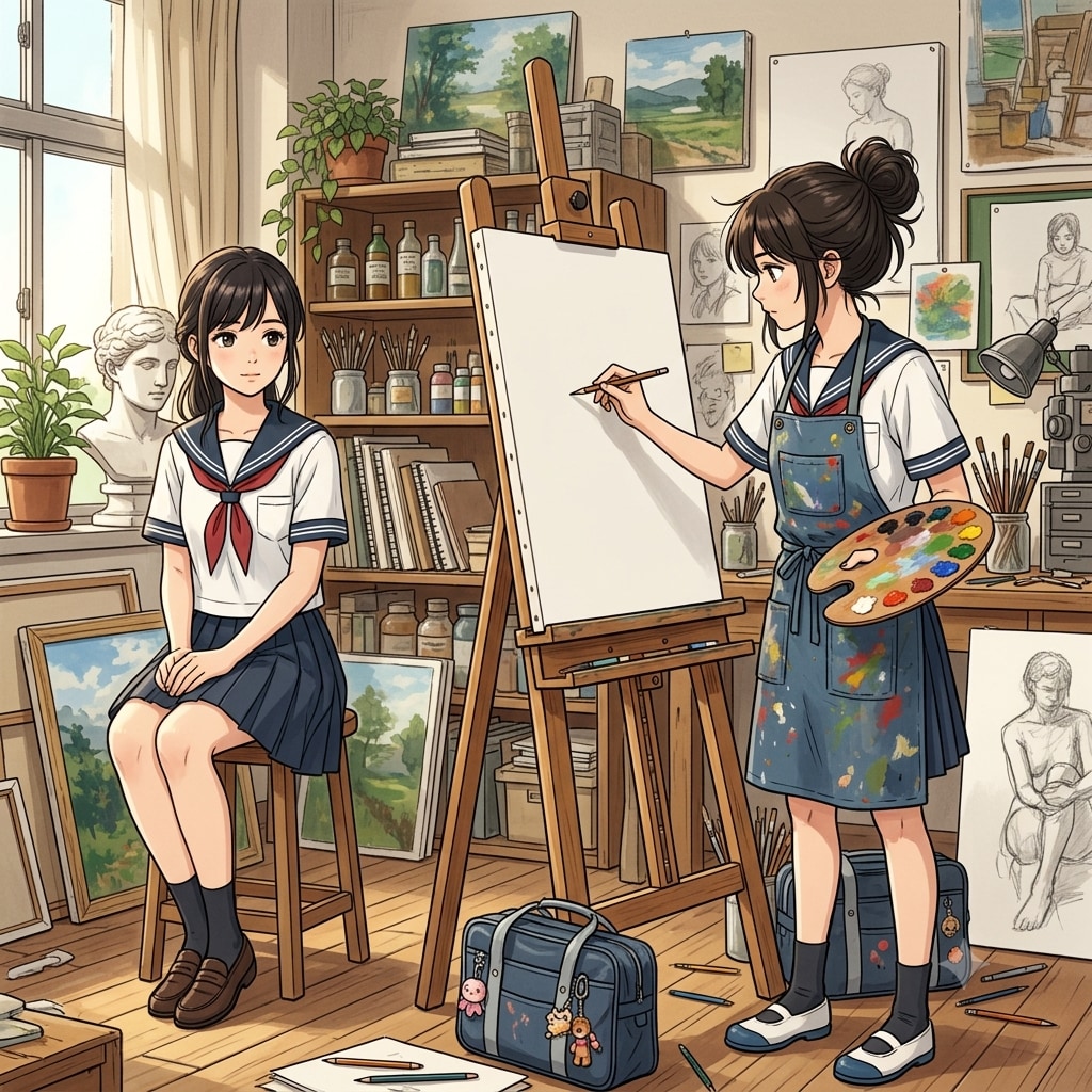 スケッチ少女 | の人気AIイラスト・グラビア