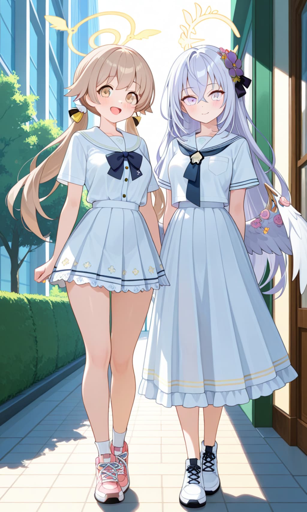 ヒフミとアズサ　夏私服2