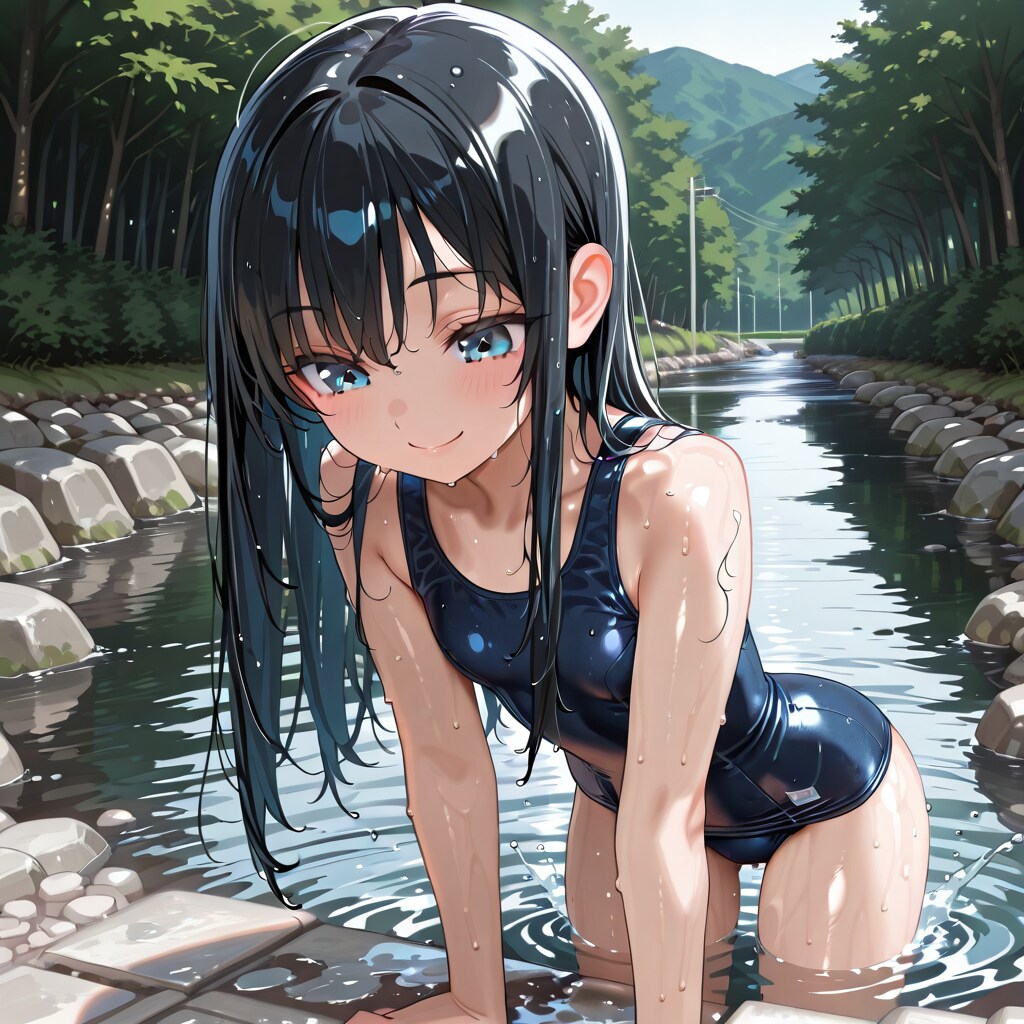 川遊び