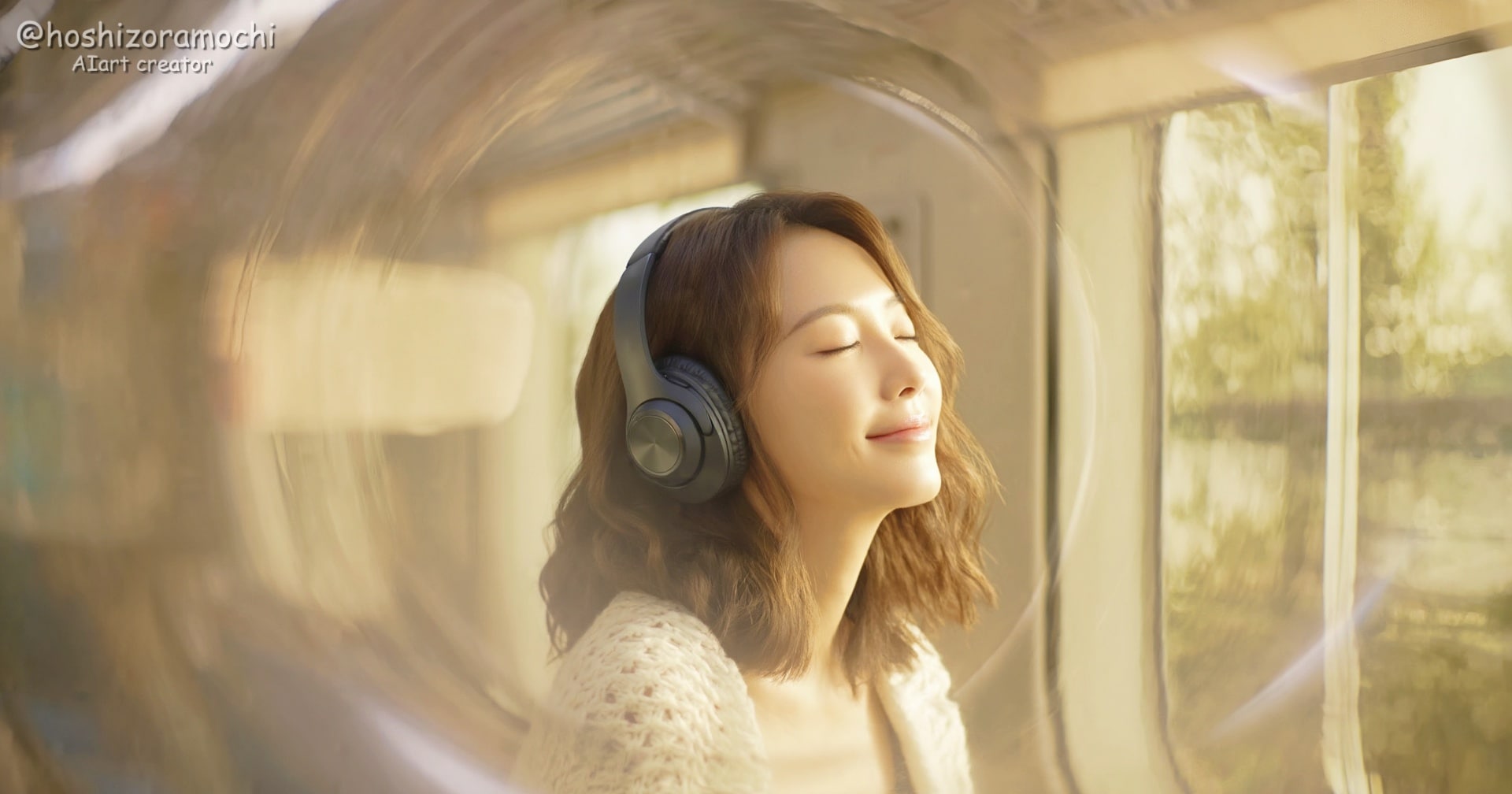 車内で音楽に浸る🥰