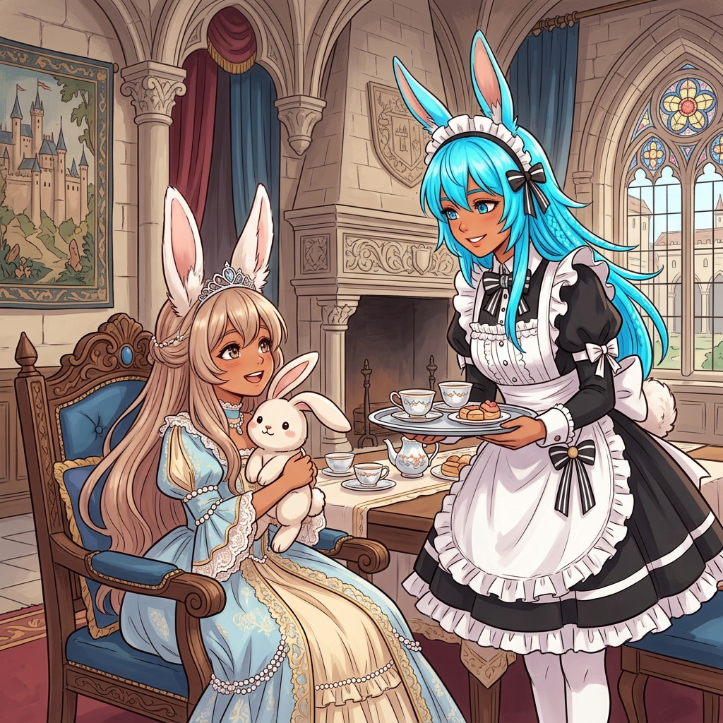 two rabbit princesses | の人気AIイラスト・グラビア