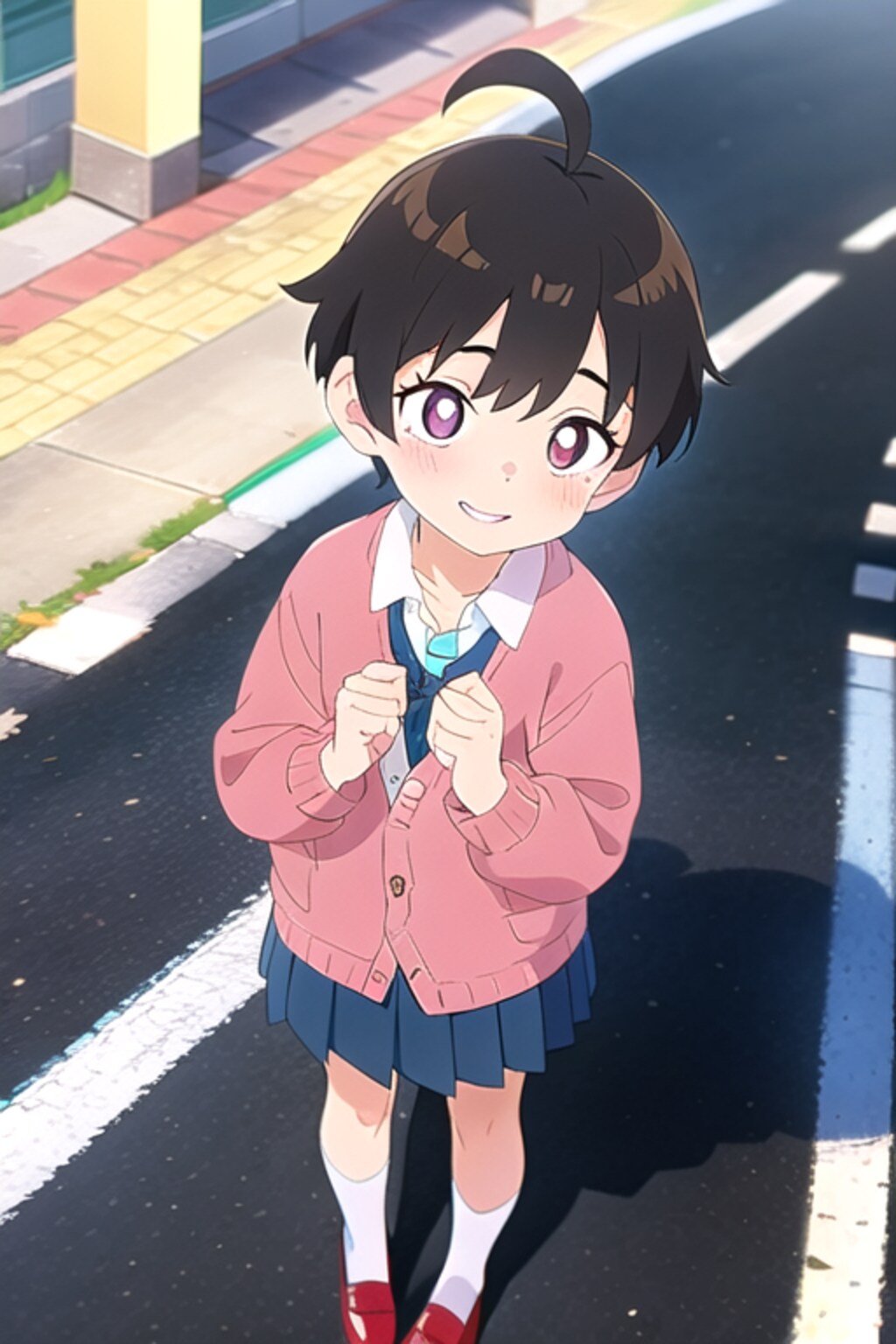 ガールフレンドの服を拝借した男の娘