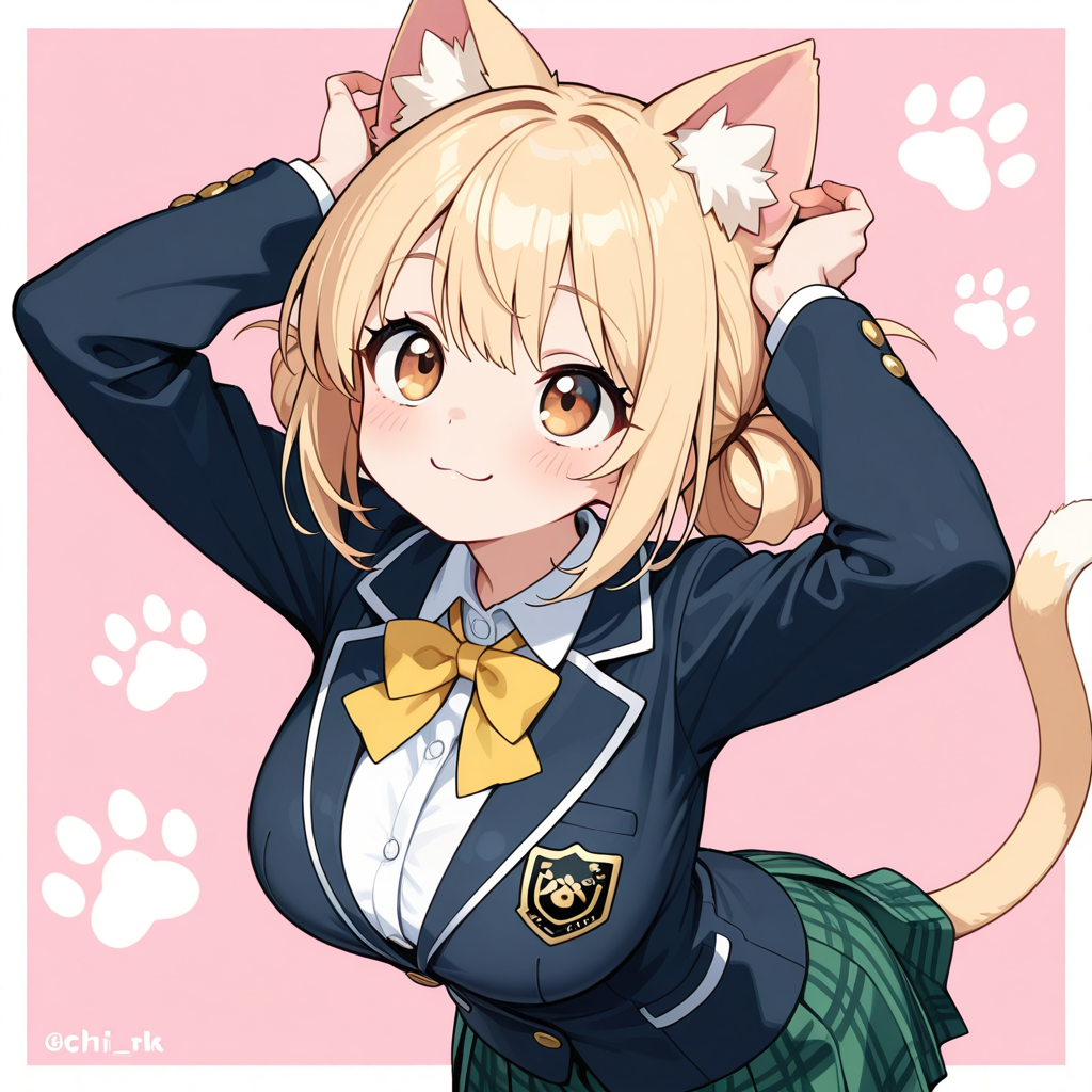 猫ちゃんになっちゃった弓倉万里奈ちゃん