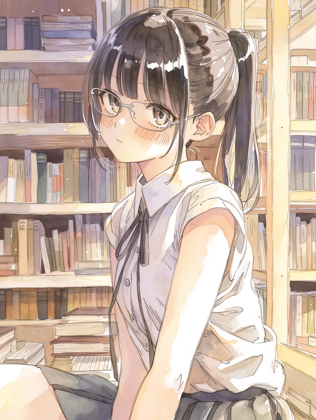 図書室のあの子
