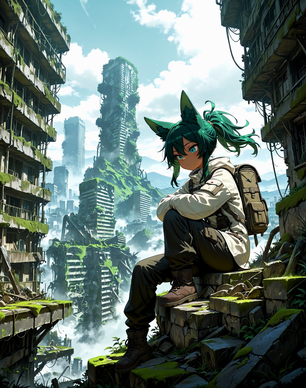 終末世界を旅する狐娘