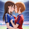 試合後のユニフォーム交換 4枚目