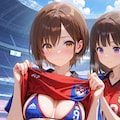 試合後のユニフォーム交換 3枚目