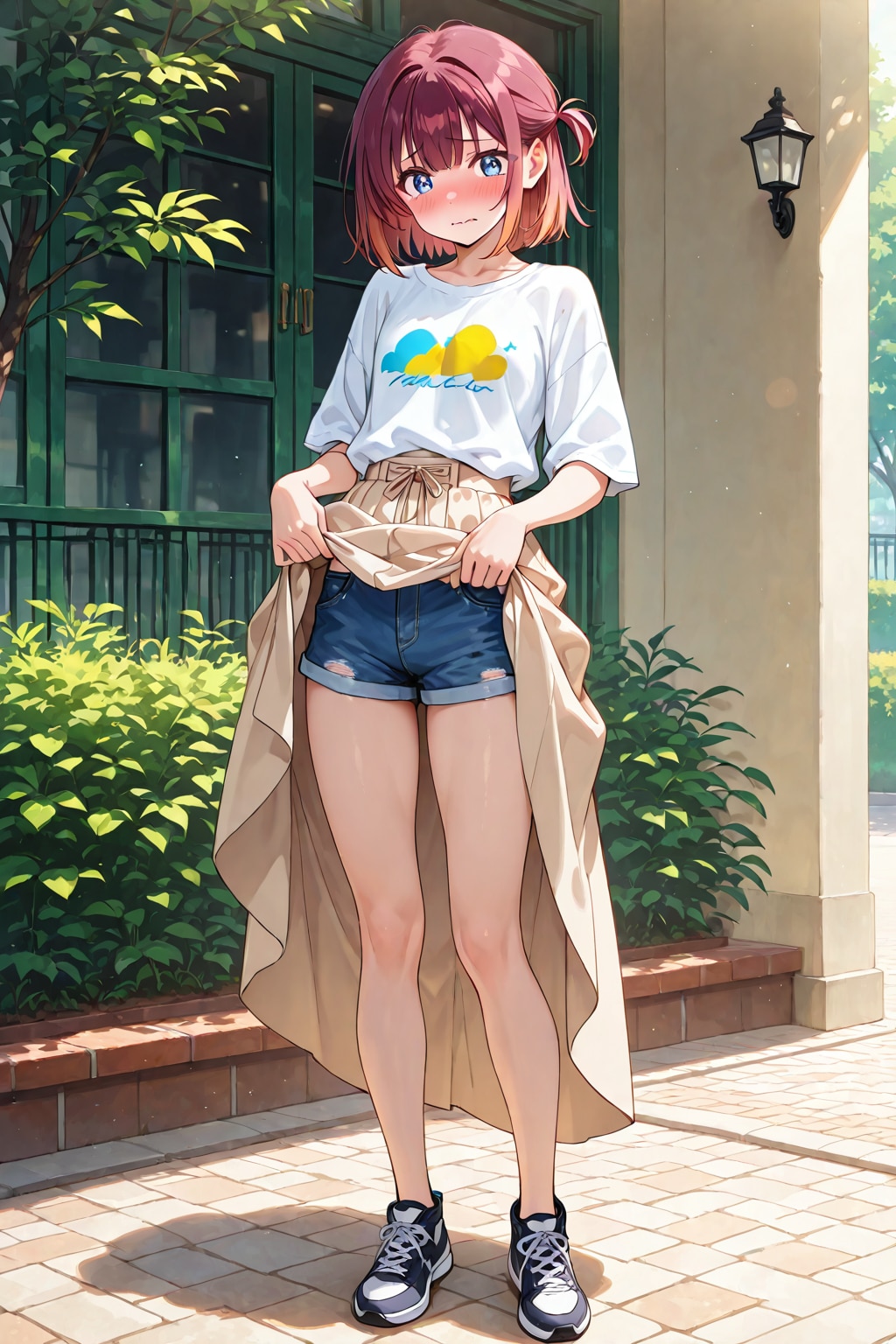 Leona at least wear shorts under her skirt