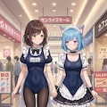 スク水メイド猫耳属性？ 2枚目