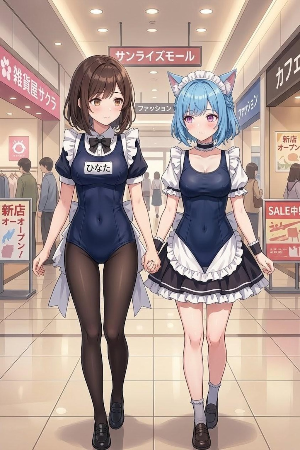 スク水メイド猫耳属性？
