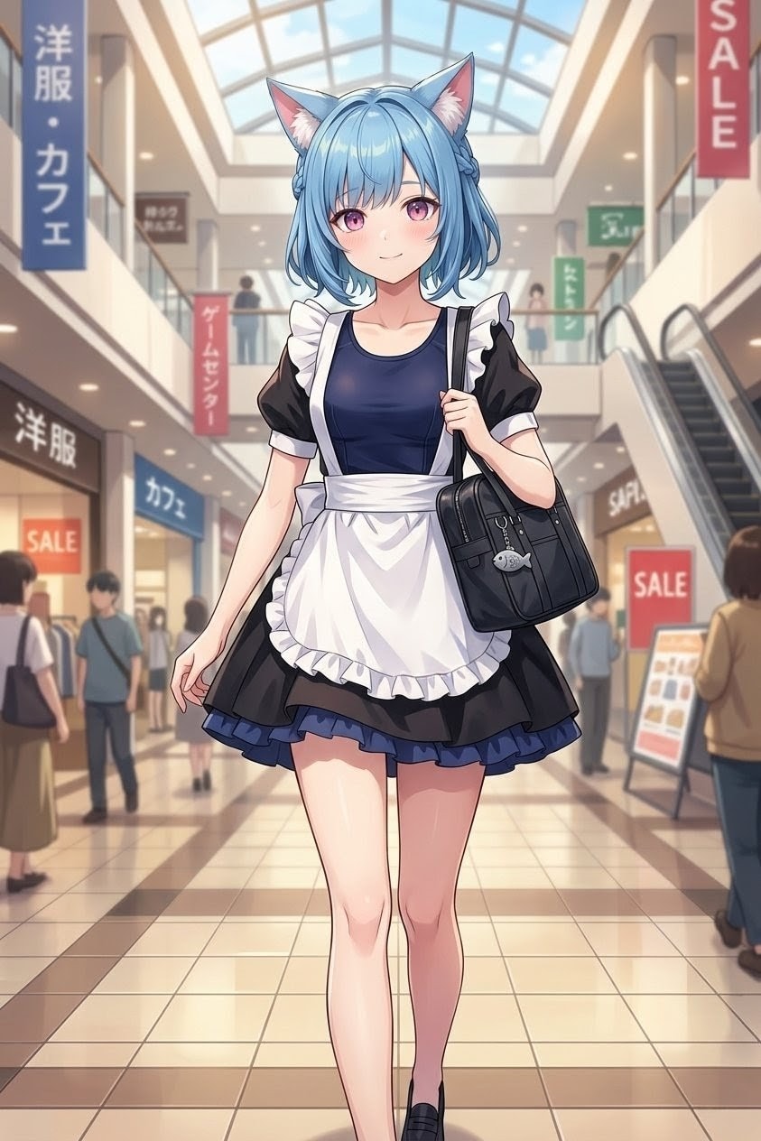 スク水メイド猫耳属性？