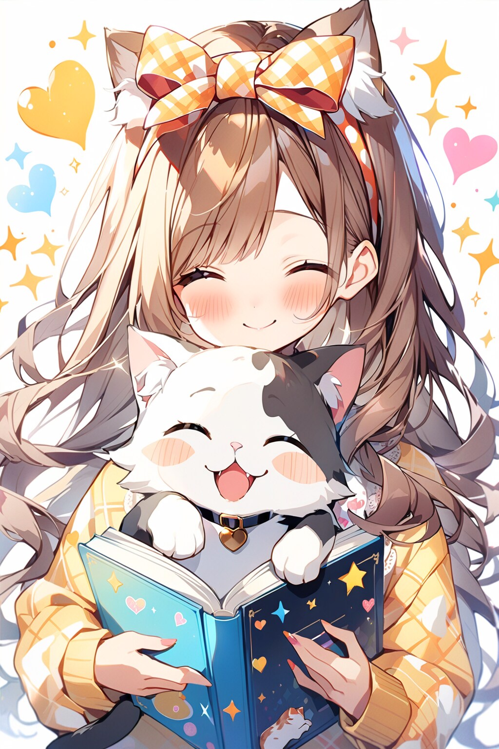 猫と少女 読書