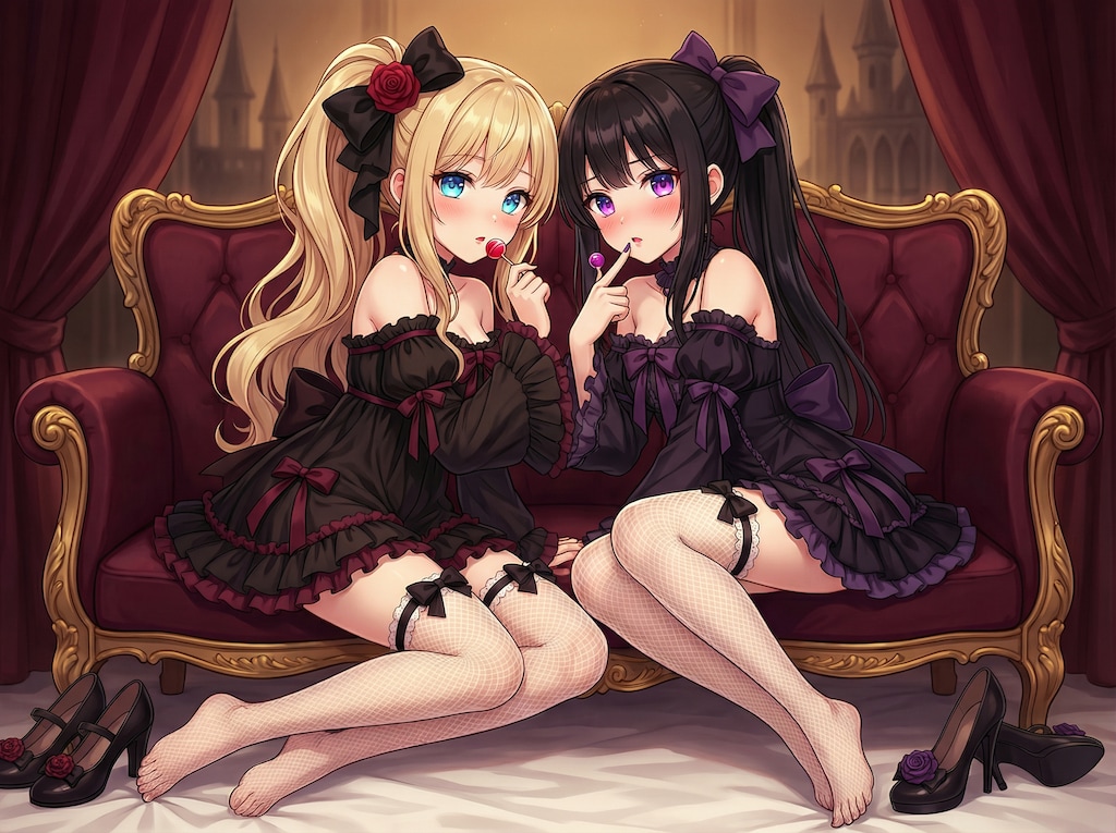 緋と漆黒の薔薇双奏