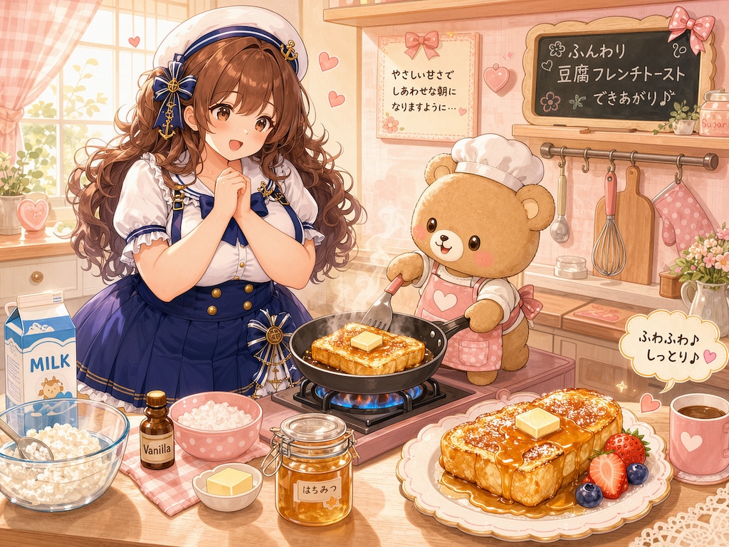 豆腐フレンチトースト作ってもらう