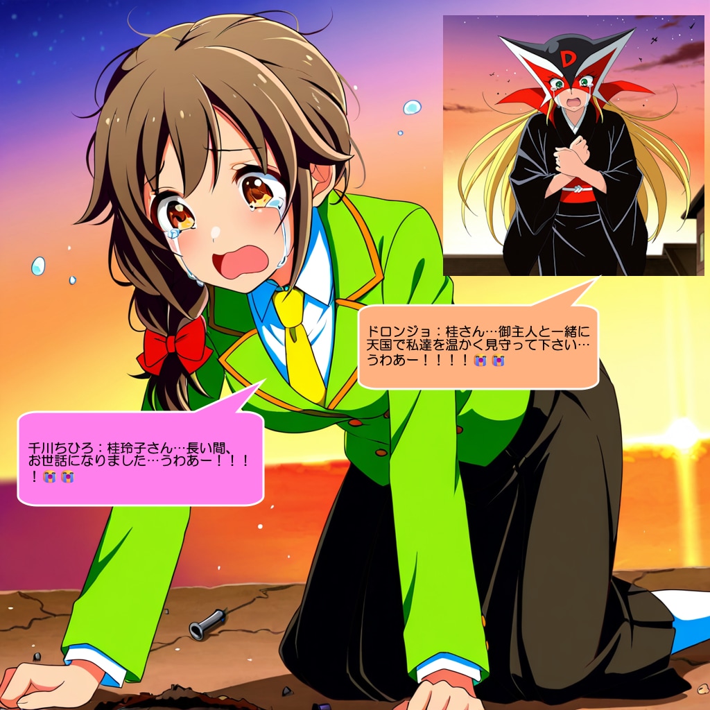 千川ちひろとドロンジョ、オモッチャマを思い出して号泣する