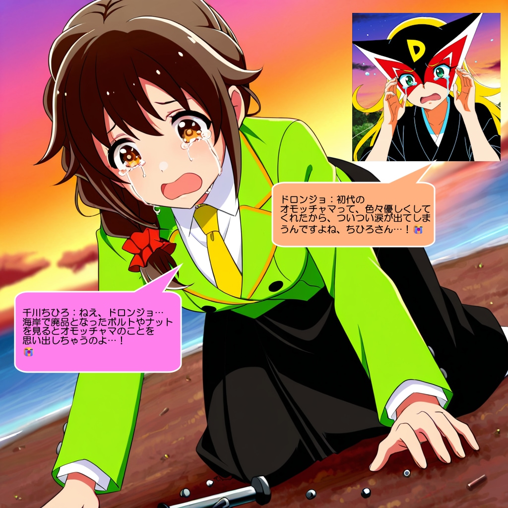 千川ちひろとドロンジョ、オモッチャマを思い出して号泣する | の人気AIイラスト・グラビア