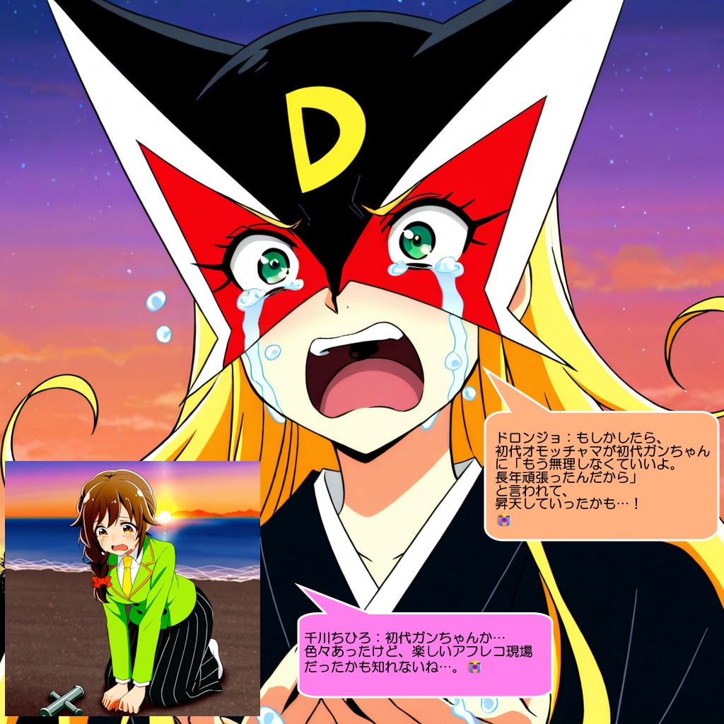 千川ちひろとドロンジョ、オモッチャマを思い出して号泣する