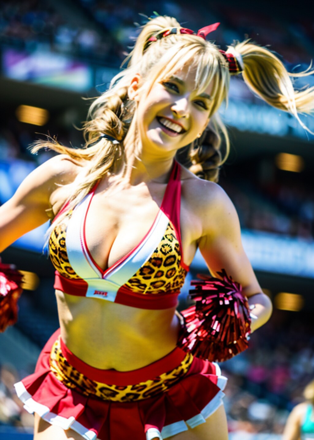 豹柄チアガール