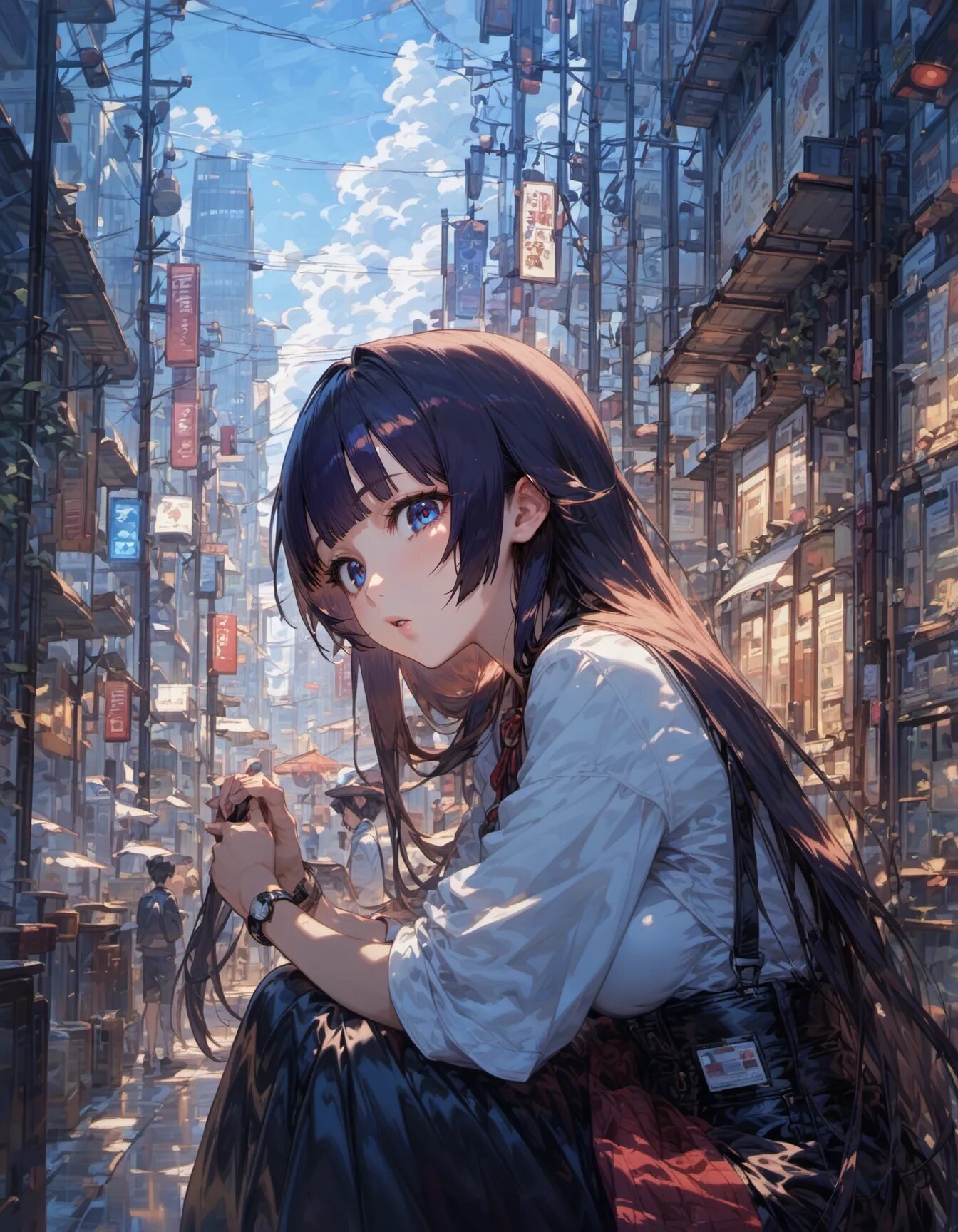 Blue Hour, Endless City | の人気AIイラスト・グラビア
