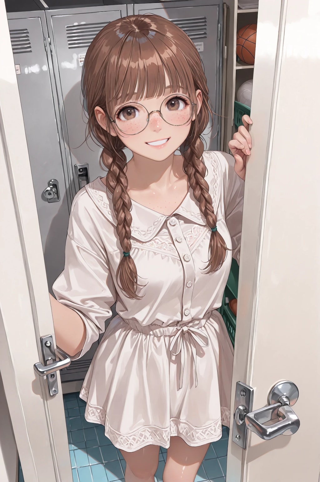 休日・日中・ロッカー室