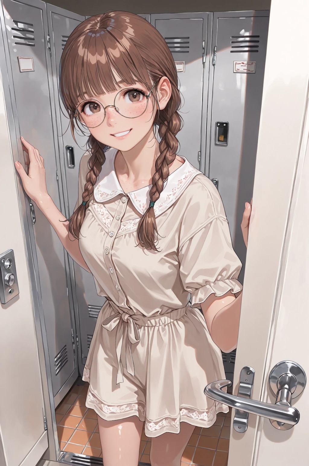 休日・日中・ロッカー室
