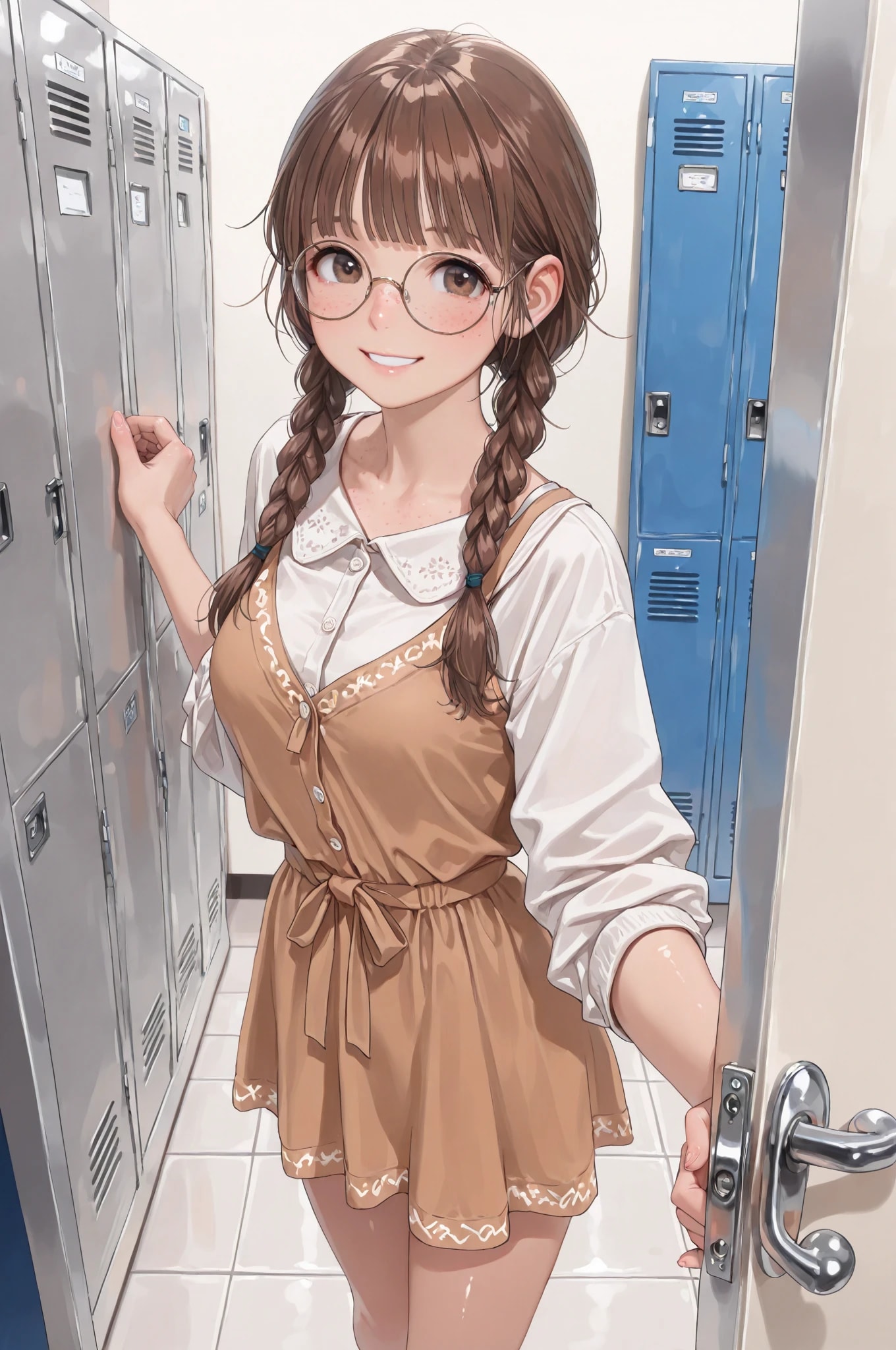 休日・日中・ロッカー室 | の人気AIイラスト・グラビア