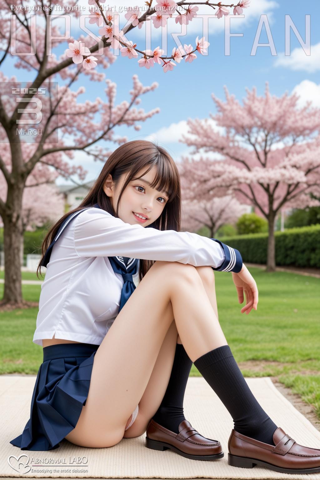 零れ桜（こぼれざくら）♡制服女子【Upskirt】