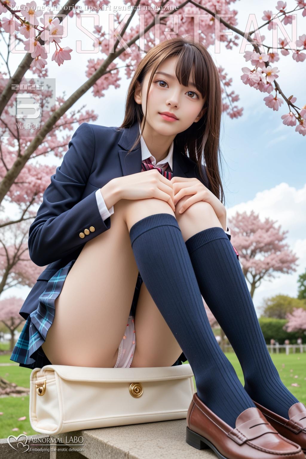 零れ桜（こぼれざくら）♡制服女子【Upskirt】