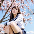 零れ桜（こぼれざくら）♡制服女子【Upskirt】 4枚目