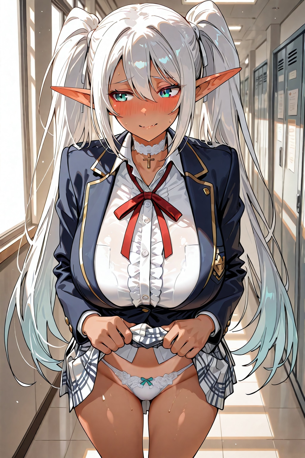 褐色エルフの朝の挨拶