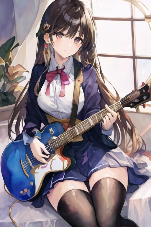 ガールズバンドのギターの人
