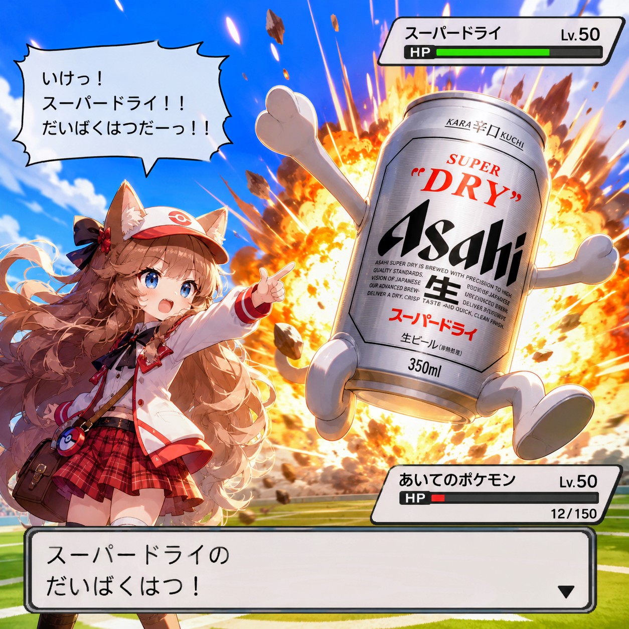 自爆させる小さな女の子