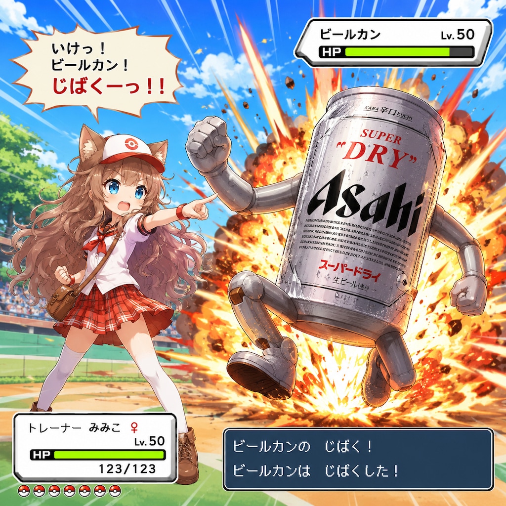 自爆させる小さな女の子