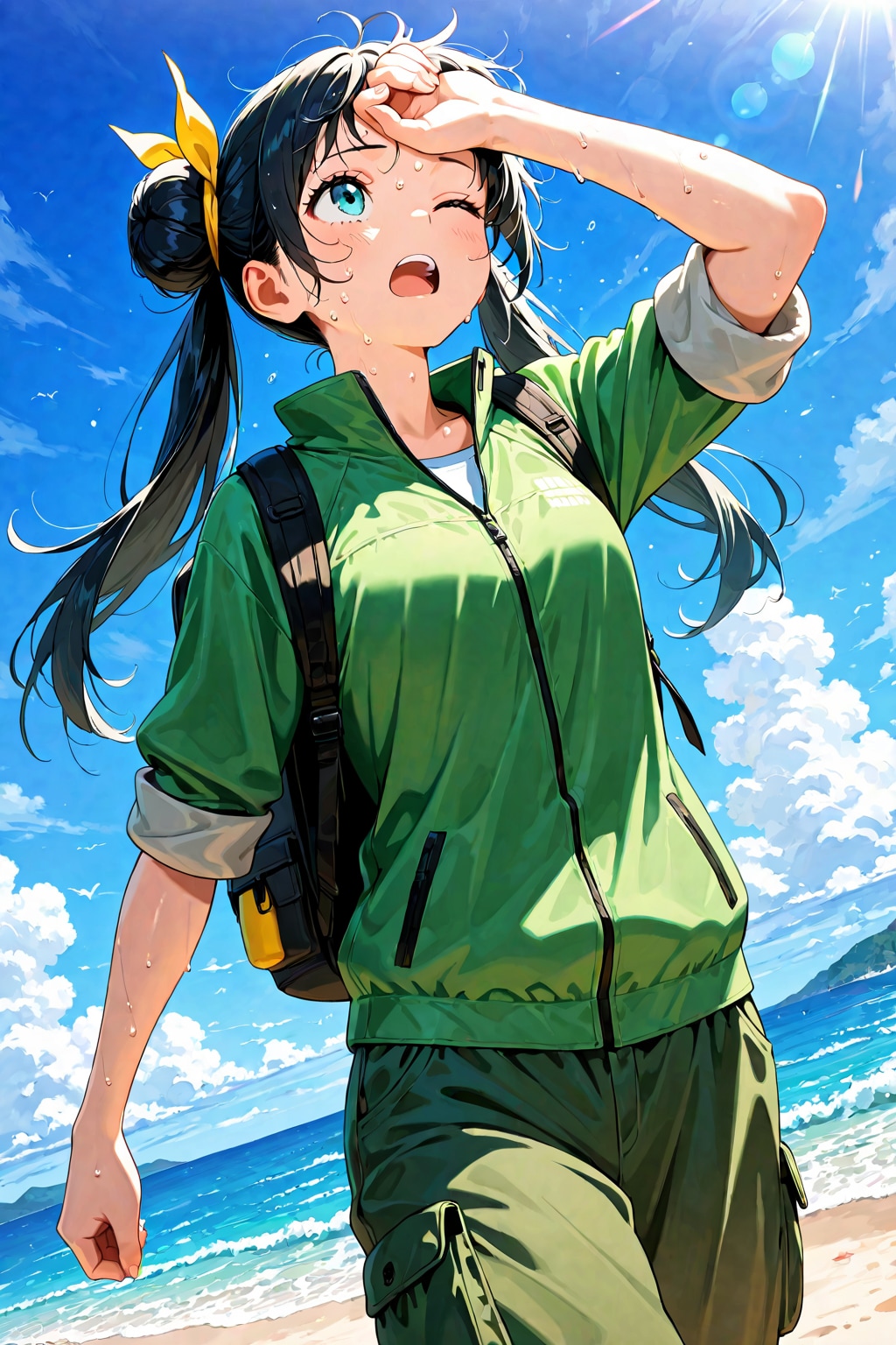 日中における行動