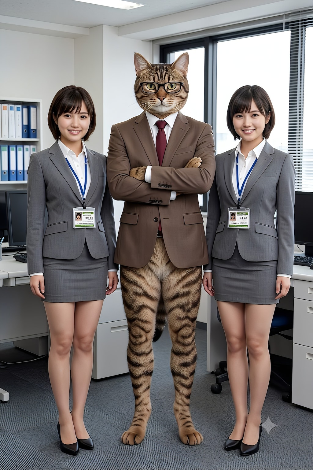 私達の上司です🐱何時もノーパンです😅