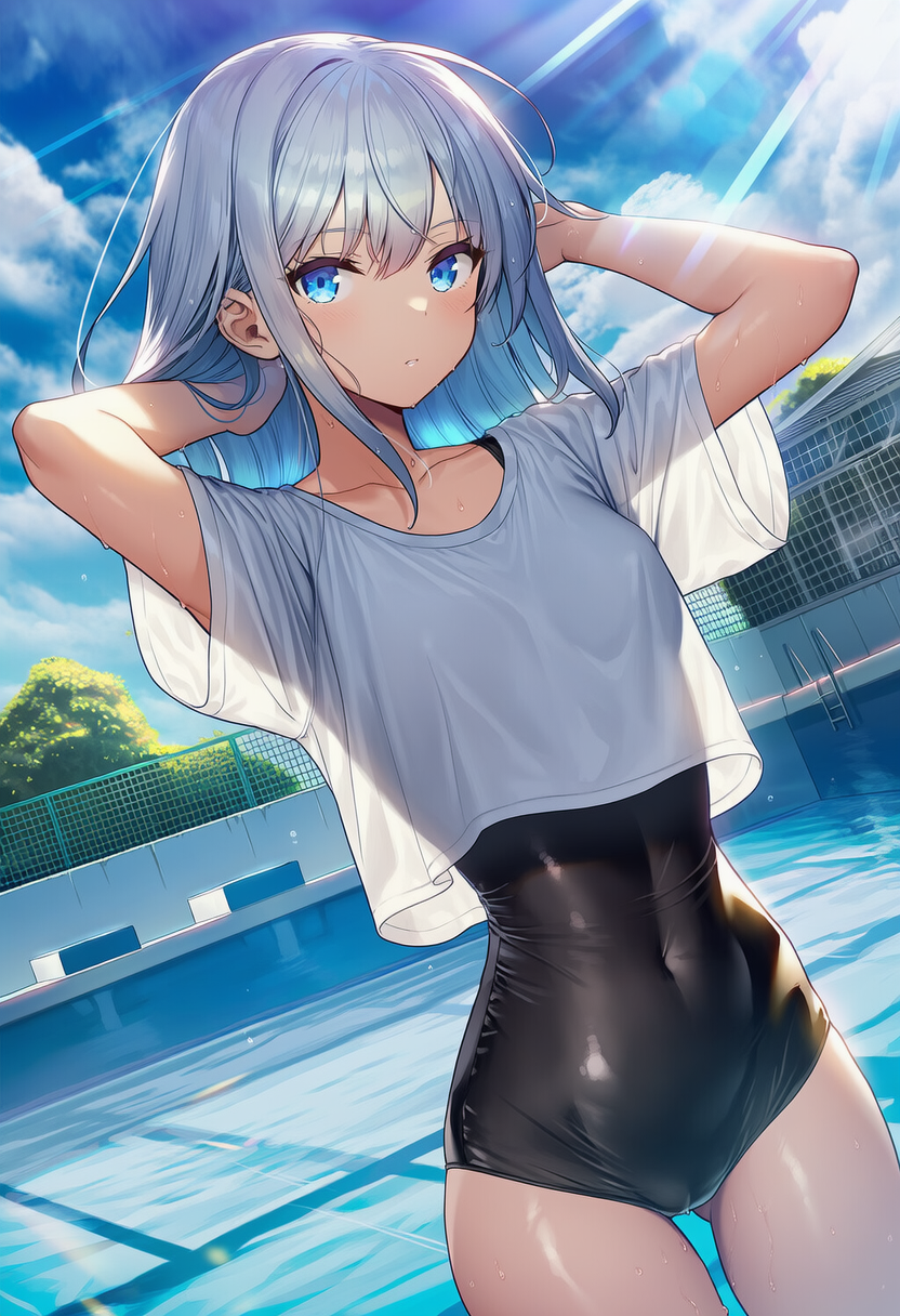 プールサイド | の人気AIイラスト・グラビア