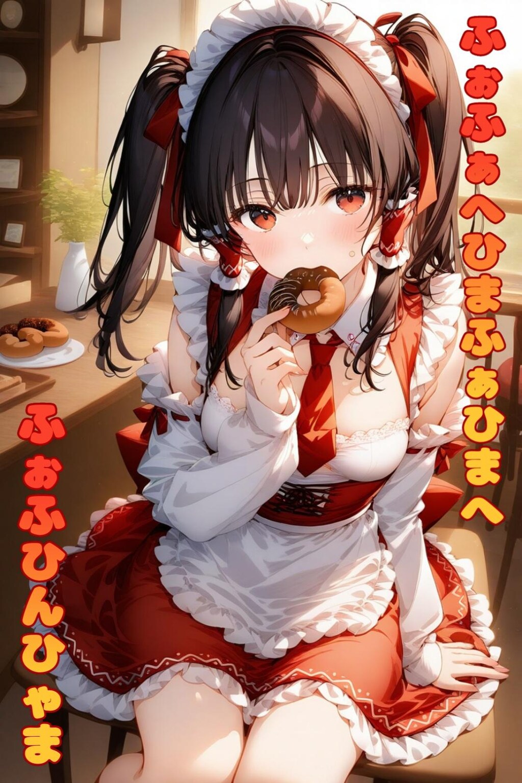 【メイガル】ドーナツ＞ご主人様の博麗さん