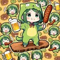 ちよるちゃんとビールとソーセージ 2枚目
