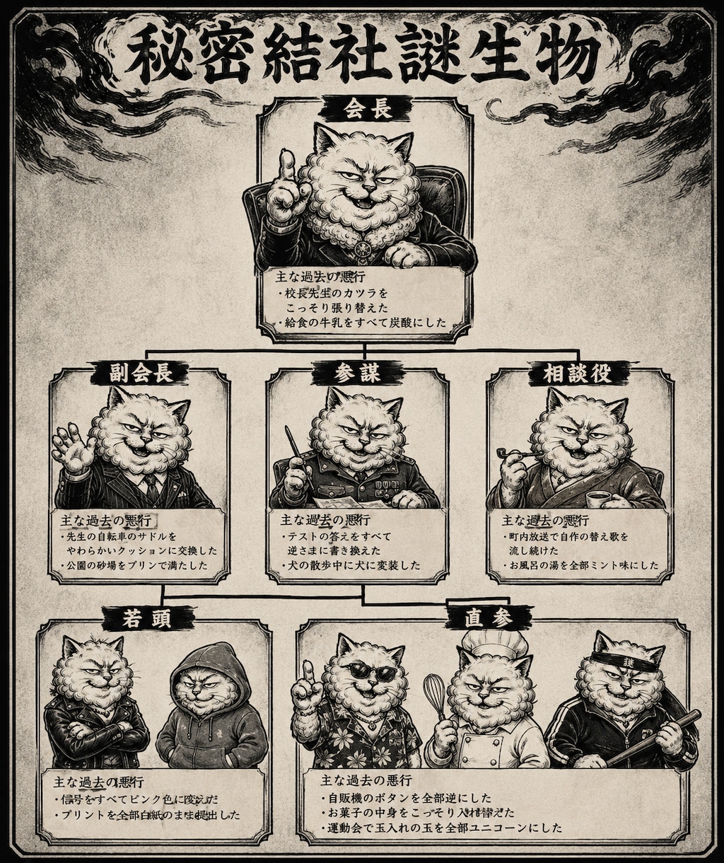 秘密結社謎生物