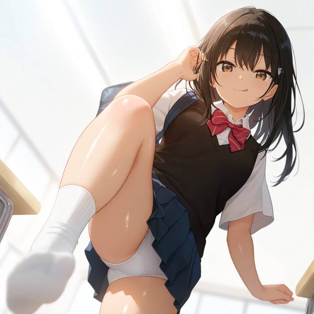 踏まれパンチラ