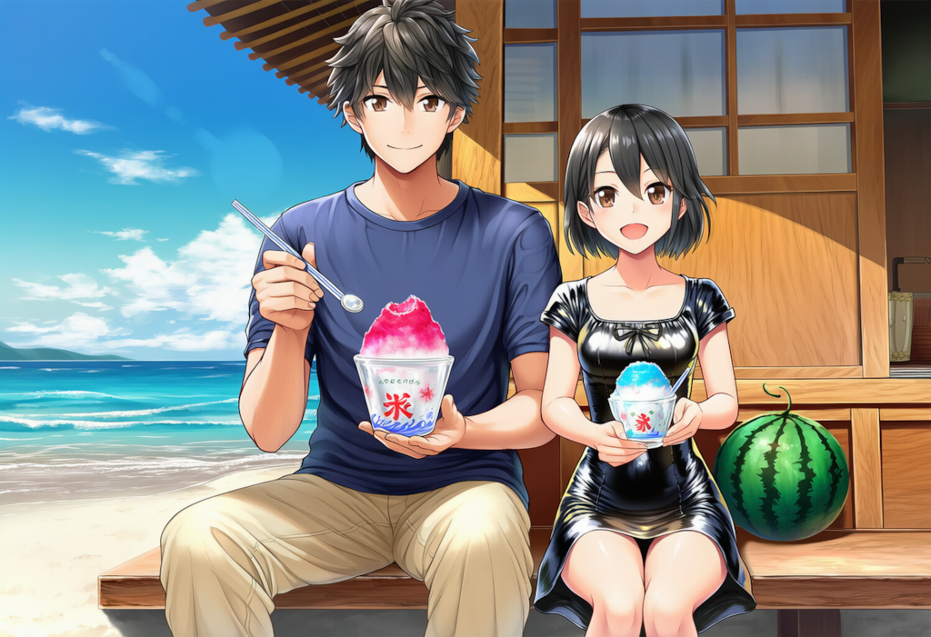 みっちゃん＆なっちゃん　海の家で夏の風物詩