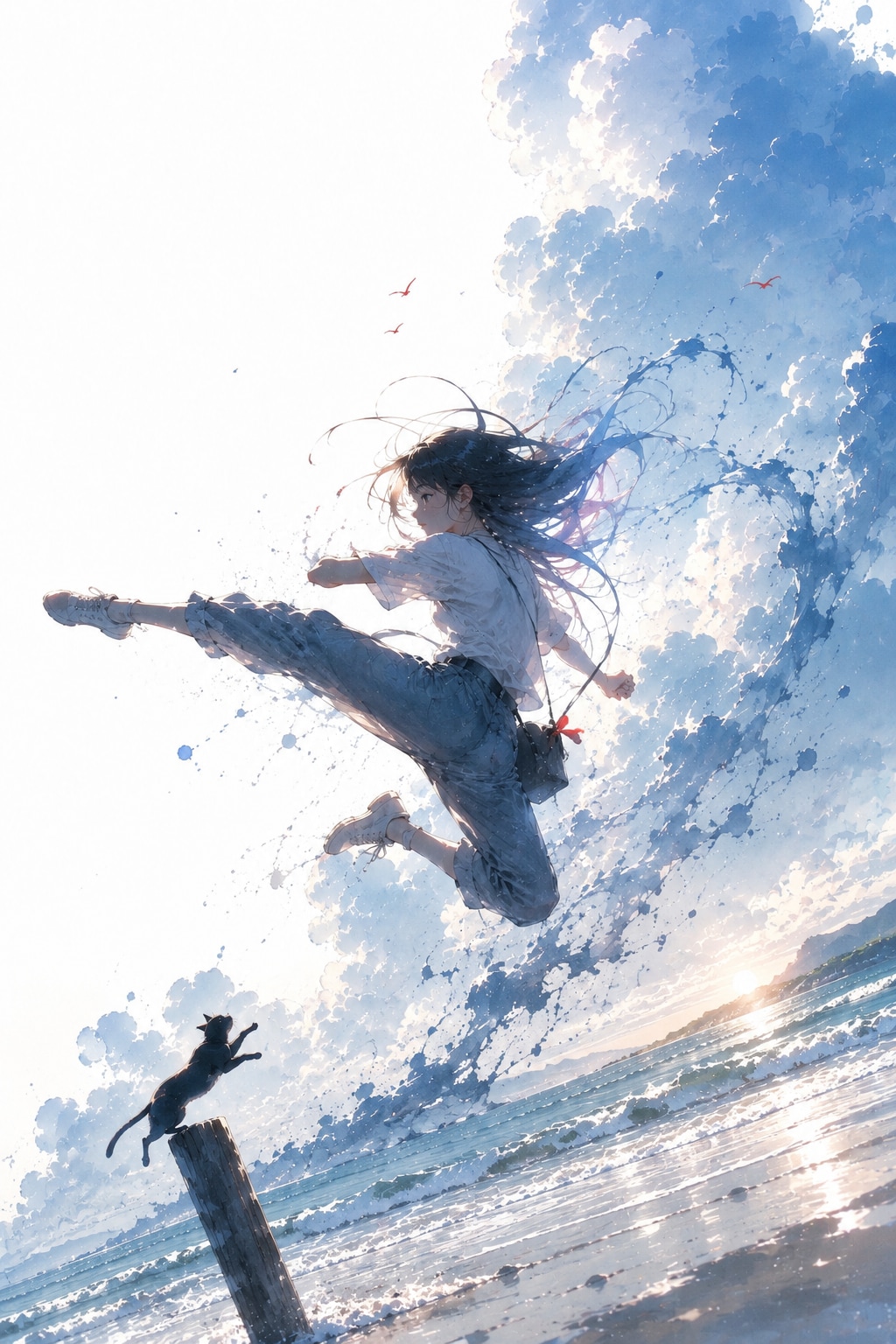 飛び蹴り