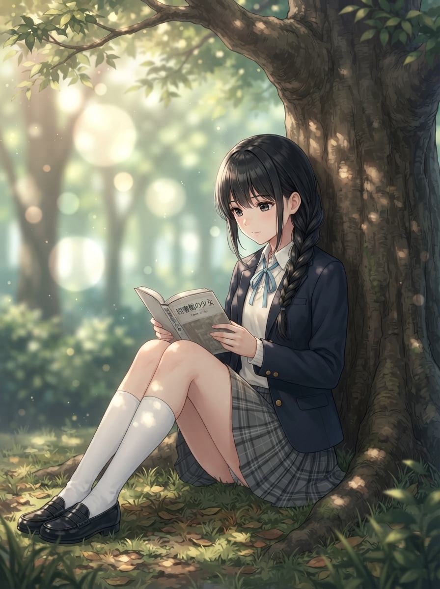 本を読む少女