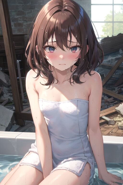 ふわ子乾かし中