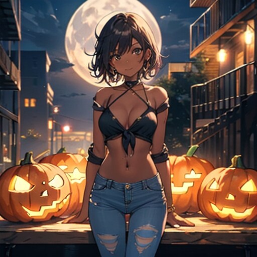ハロウィンナイト | の人気AIイラスト・グラビア