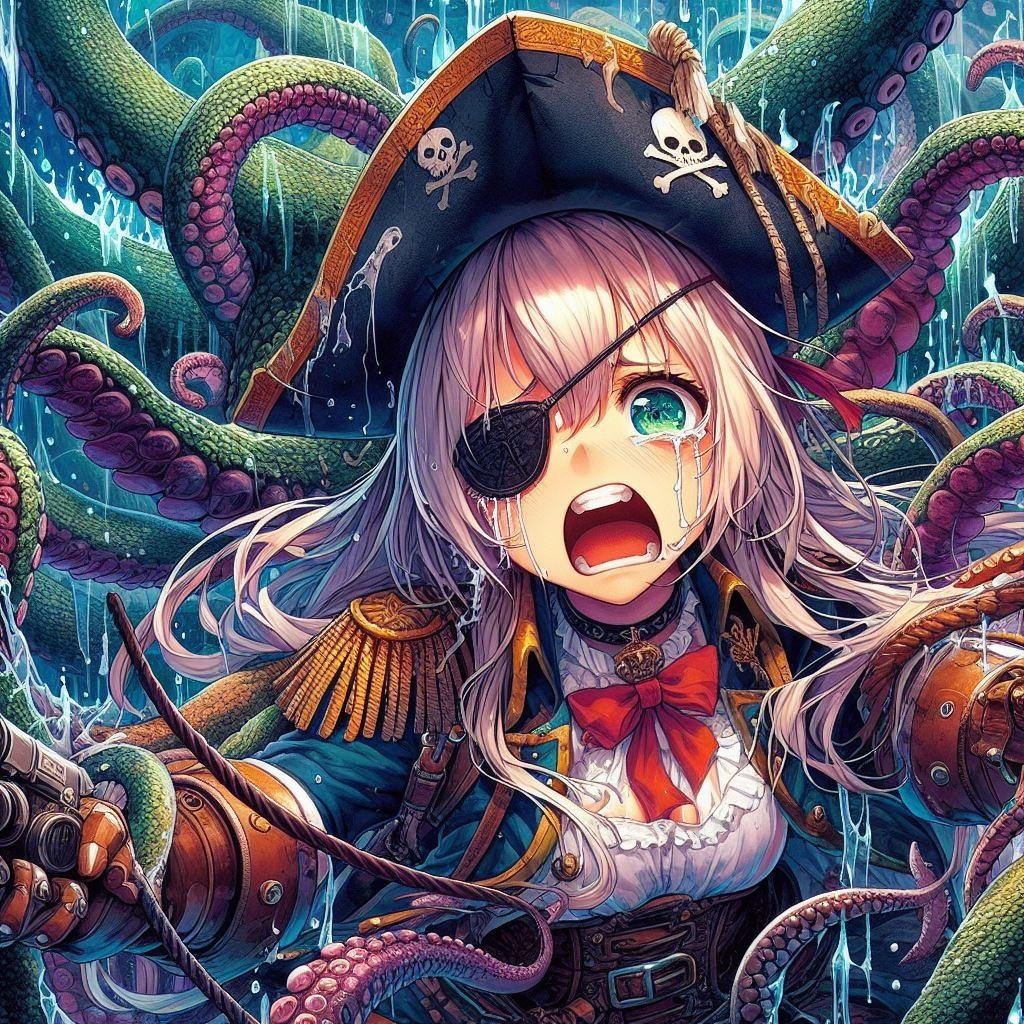 クッソ情けない顔で泣き叫ぶ海賊ちゃん
