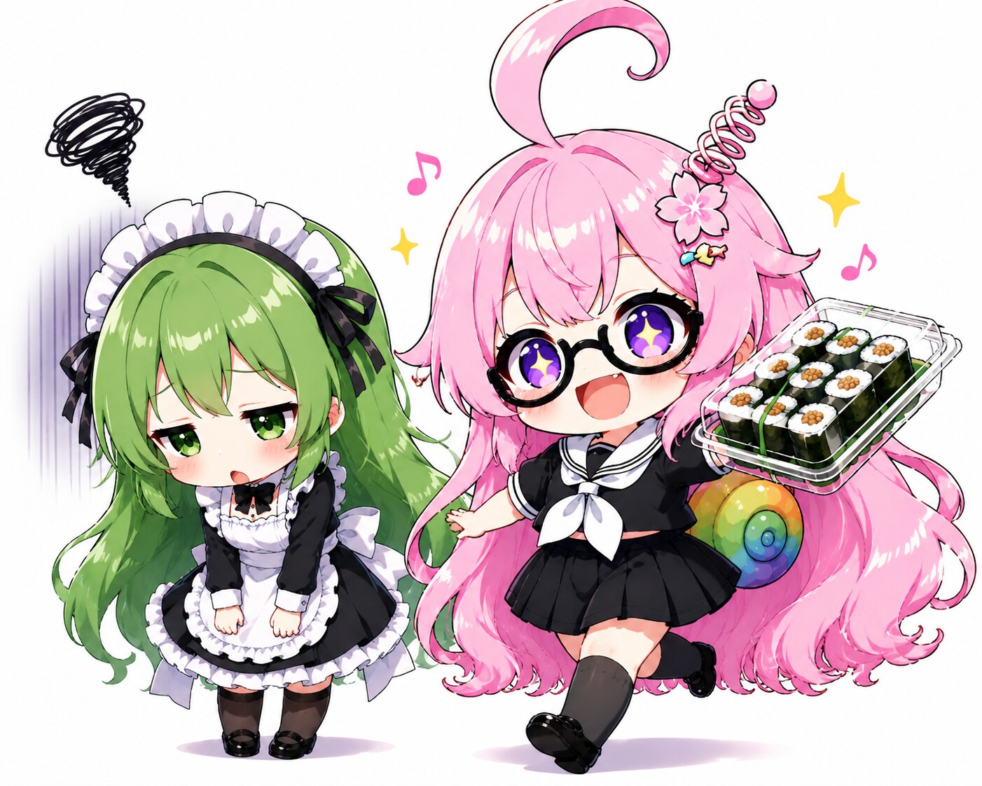 今日も納豆巻きを無事確保♪ | の人気AIイラスト・グラビア
