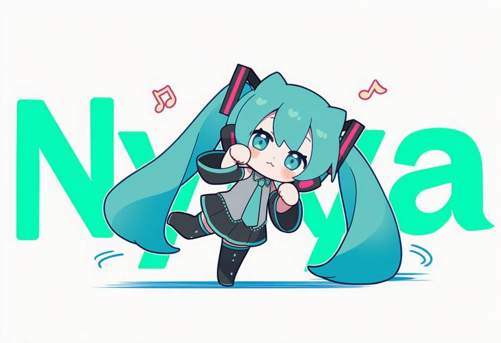V4,5 VOCALOID　初音ミク　Nyanyanyanyanyanyanya!